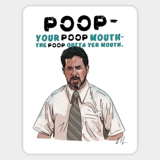 Anchorman: Poop Mouth Sticker